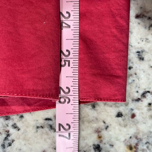 Talbots Pleated A-Line Skirt Cotton Pockets Coral Red Size‎ 10 - Picture 8 of 8